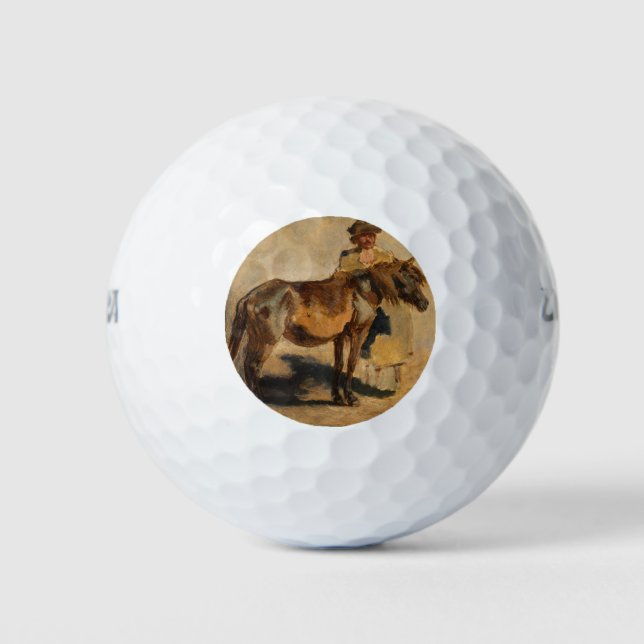 Balles De Golf Berger avec un cheval (animal équin) (Devant)