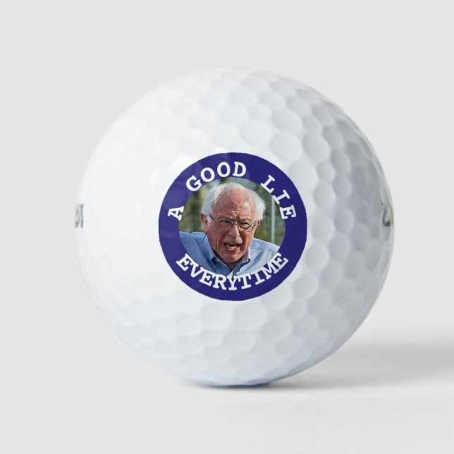 Balles De Golf Bernie Sanders Bon mensonge (Devant)