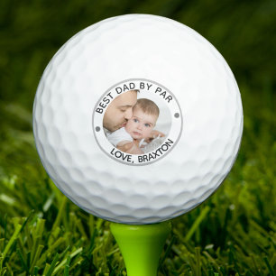 Balles De Golf BEST DAD BY PAR PAR Photo personnalisée