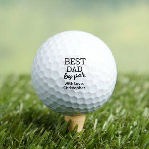 Balles De Golf Best DAD par par Modern Typography Custom