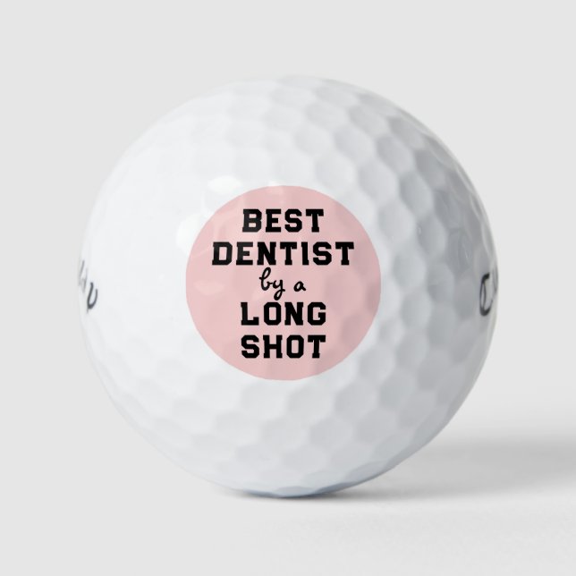 Balles De Golf Best Dentist Gift (Devant)