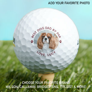 Balles De Golf Best DOG DAD Par Par Par Empreinte de patte Photo 