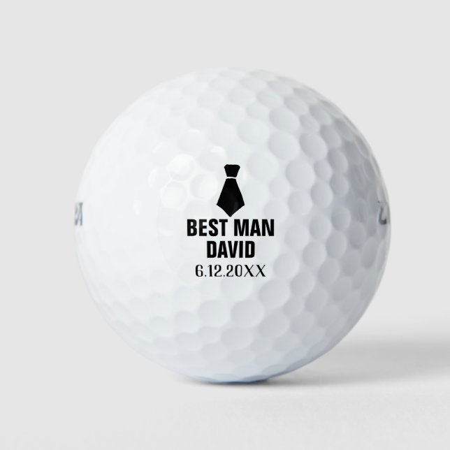 Balles De Golf Best Man Grooms Man Man Men Gifts Party Favoriser  (Devant)