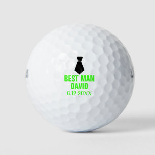 Balles De Golf Best Man Groomsman Cadeaux Green Party Favoriser M