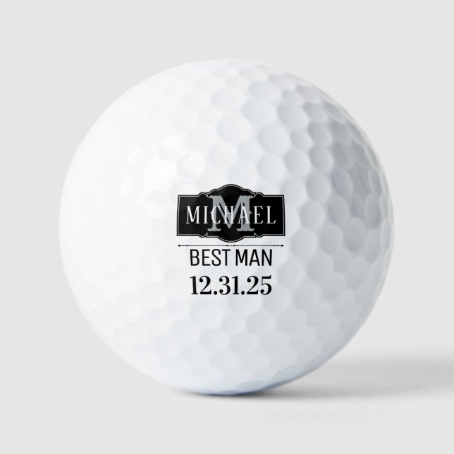 BALLES DE GOLF BEST MAN PERSONNALISÉ GOLF BALLS (Recto)