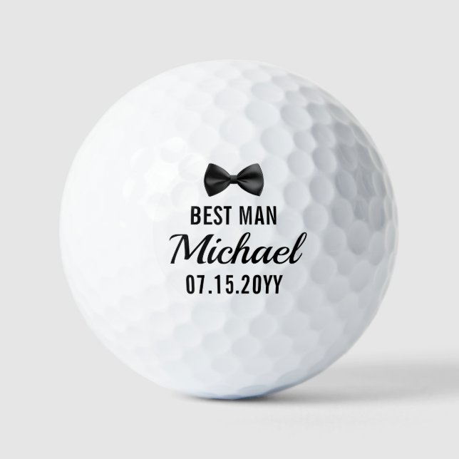 Balles De Golf Best Man Usher Groomsman Wedding Thank You FavoR (Recto)