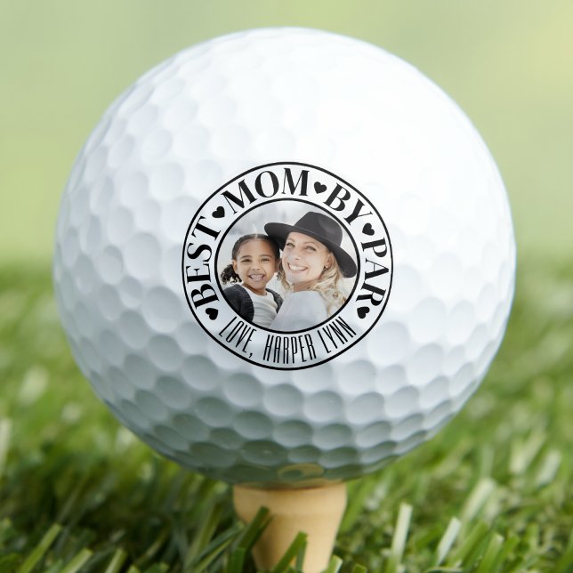 Balles De Golf Best Mom Photo Golf Balls (Personalized Best Mom Photo Golf Balls)