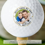 Balles De Golf BEST PAPA PAR PAR Photo Boules de golf personnalis<br><div class="desc">Créez facilement des boules de golf photo personnalisées pour le père passionné de golf spécial avec l'exemple de titre suggéré BEST PAPA BY PAR et votre texte personnalisé sous le nom. Tout le texte est modifiable à la demande. Un cadeau mémorable pour papa ou grand-père qui porte le nom de...</div>