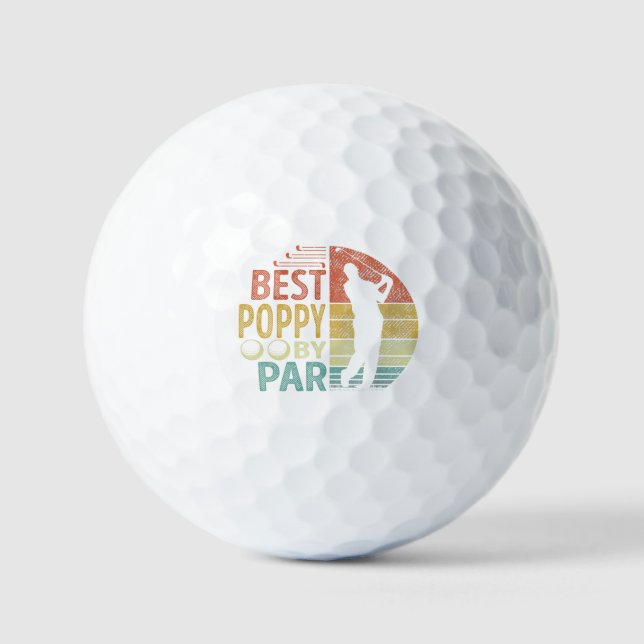 Balles De Golf Best POPPY By Par Par Golf Golfer (Recto)