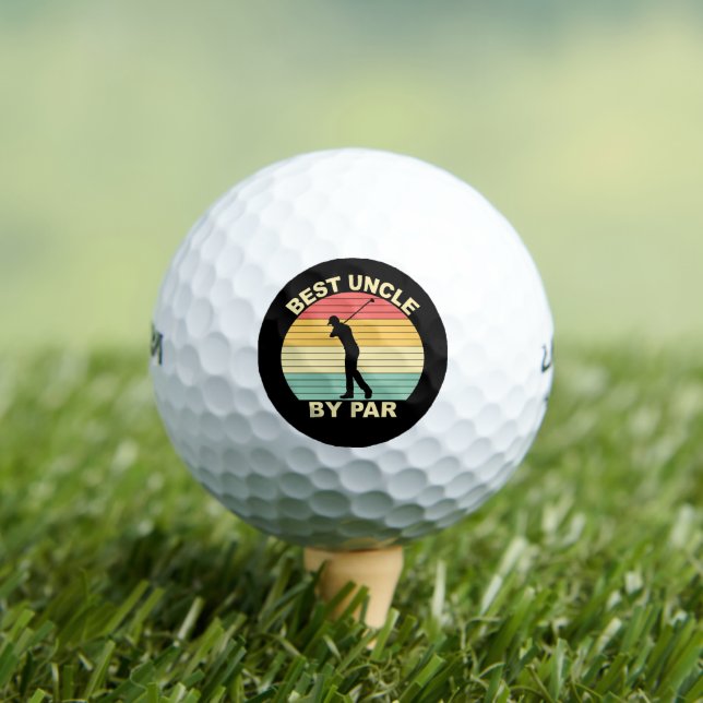 Balles De Golf Best Uncle By Par Par - Golf (T-shirt Insitu)