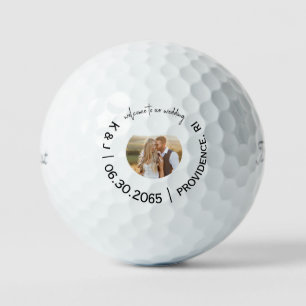 Balles De Golf Bienvenue dans notre Mariage Photo Favoriser Title