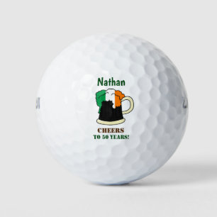 Balles De Golf Bière drapeau irlandais fête
