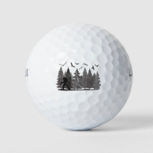 Balles De Golf Bigfoot dans la forêt Sasquatch Yeti