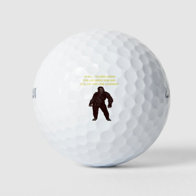 Balles De Golf Bigfoot quitte cache et cherche le jeu (Devant)
