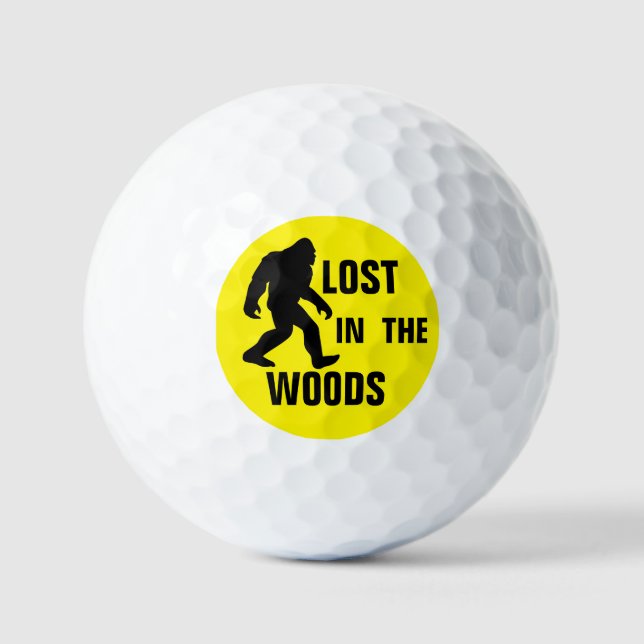 Balles De Golf BIGFOOT / Sasquatch : PERDU DANS LES BOIS (Recto)