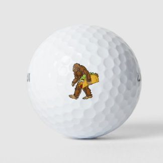 Balles De Golf Bigfoot Sasquatch transportant Taco