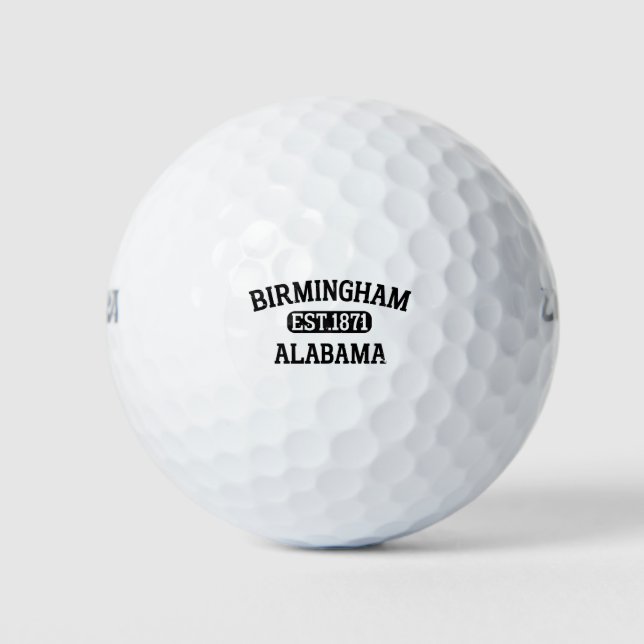 Balles De Golf Birmingham Alabama Vintage (Devant)