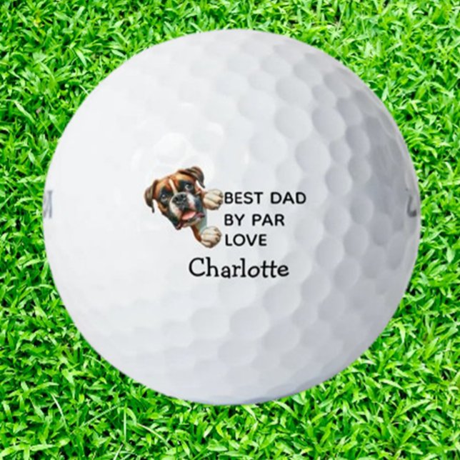 Balles De Golf  Birthday Gift for the Best BOXER Dad (Surprise your boxer dad with personalized golf balls—the perfect birthday gift)