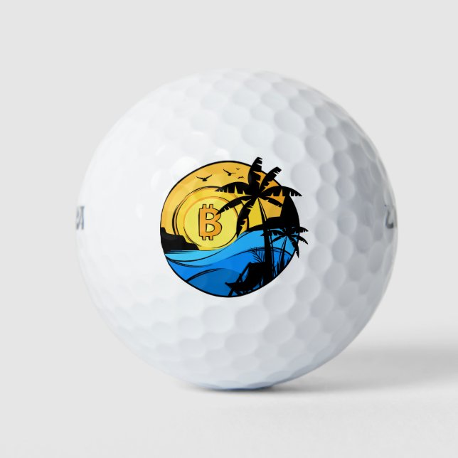 Balles De Golf Bitcoin été - pièce de cristal (Devant)