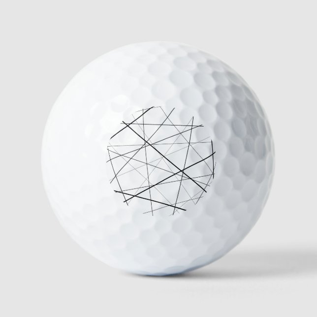 Balles De Golf Black and white geometric pattern (Recto)