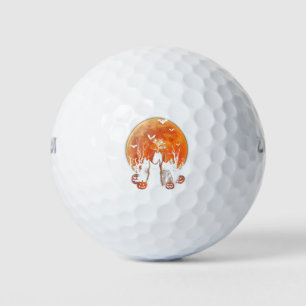 Balles De Golf Black Cats Moon Pumpkin Funny Halloween Horror Gif
