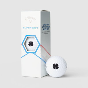 Balles de golf Black Clover Callaway Supersoft 3 p