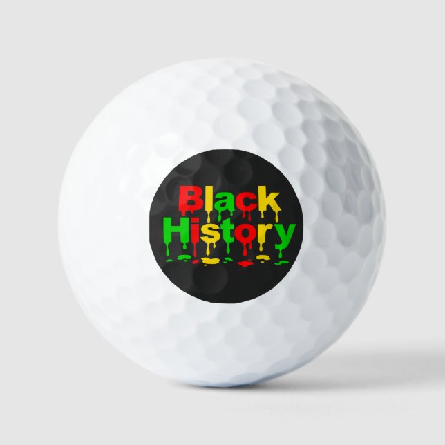 Balles De Golf Black History Month African American Men Women Kid (Recto)