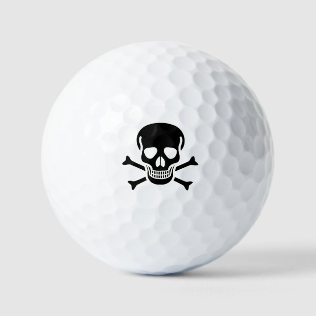 Balles de golf Black Skull 12 pack (Recto)
