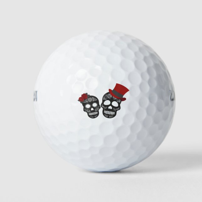 Balles De Golf Black Skull Duo Thunder_Cove (Devant)