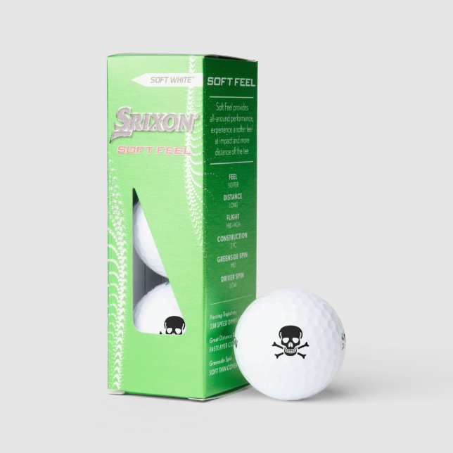 Balles de golf Black Skull Srixon Soft Feel 3 pack (Conditionnement)