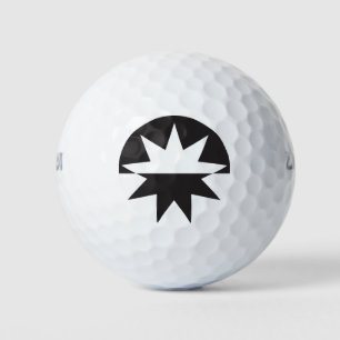 Balles De Golf Black White Deco