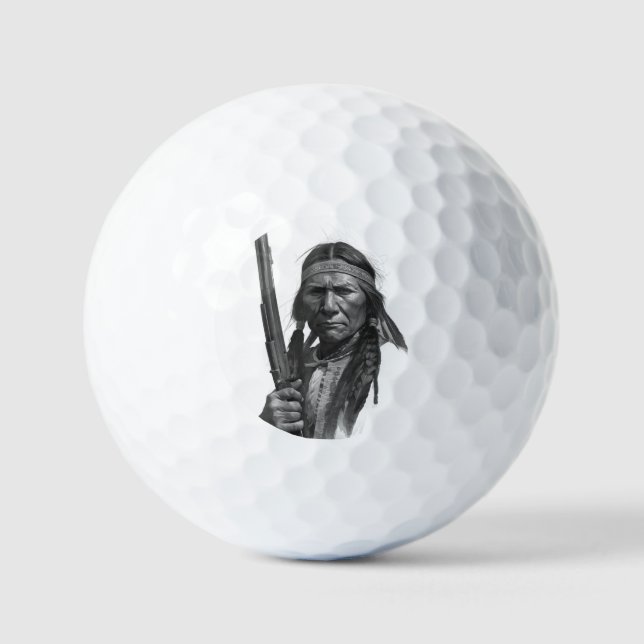 Balles De Golf Black & White Geronimo (Recto)