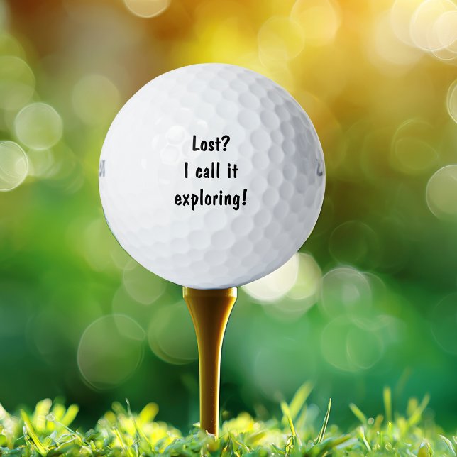 Balles De Golf Blague drôle de golf Perdu ? J'appelle ça explorer (Créateur téléchargé)
