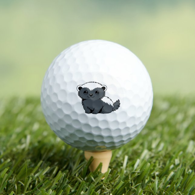 Balles De Golf Blaireau miel dessin animé mignon (T-shirt Insitu)