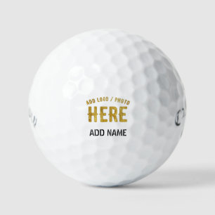 BALLES DE GOLF BLANC PERSONNALISABLE MODERNE DE MARQUE VÉRIFIÉ ST
