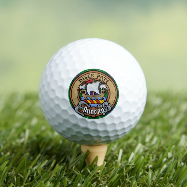 Balles De Golf Blason du clan Duncan sur tartan (T-shirt Insitu)