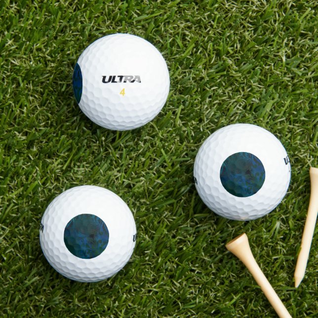 Balles De Golf bleu (Herbe in situ)