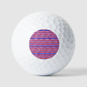 Balles De Golf Bleu rouge Cercles Bleu