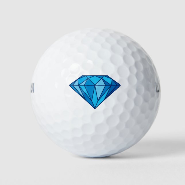 Balles De Golf Blue Diamond Golf Balls (Devant)
