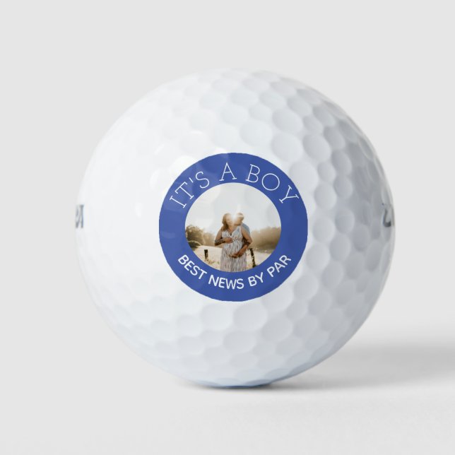 Balles De Golf Blue It a Boy Genre révéler photo Golf Balls (Devant)
