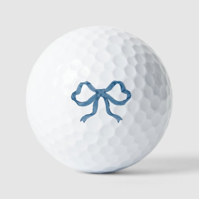 Balles De Golf Blue Ribbon Bow Golf Ball (Recto)