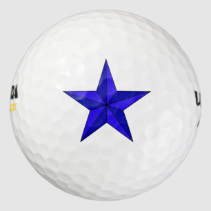 Balles De Golf Blue Star Golf Balls