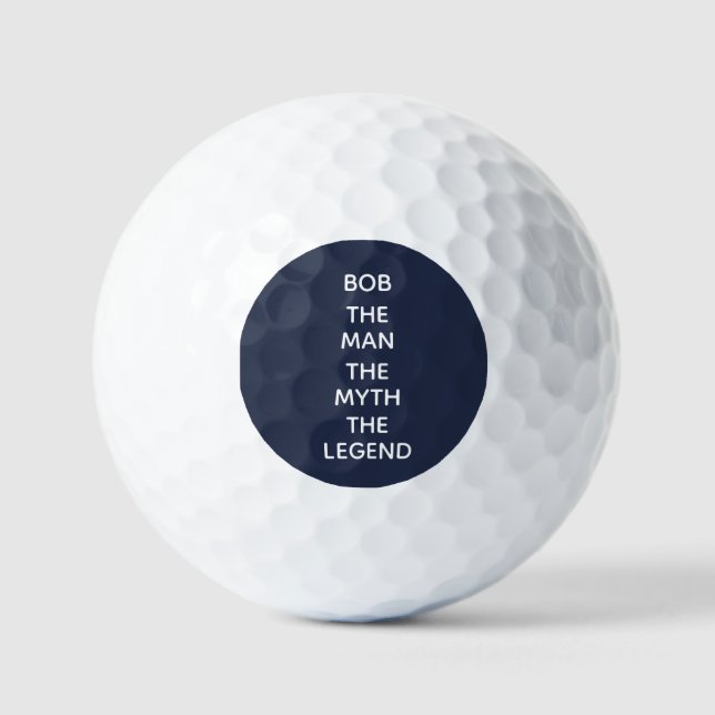 Balles De Golf Bob : Homme, Mythe, Légende, (Recto)