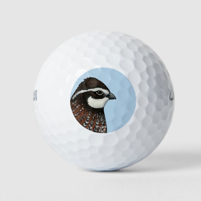 Balles De Golf Bobwhite Quail Head (Devant)