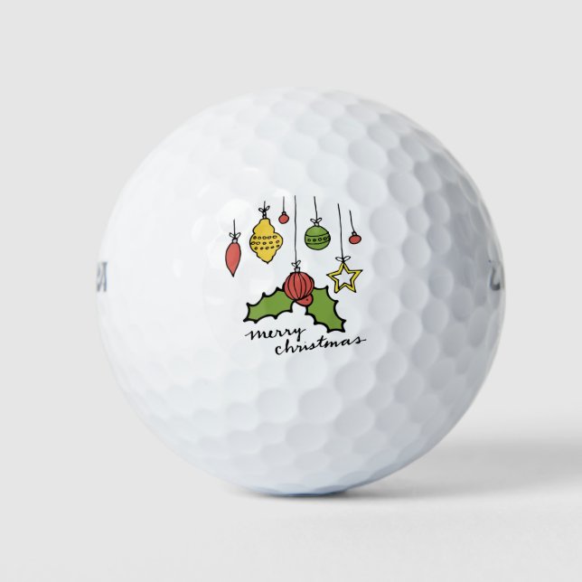 Balles De Golf Bonbons de Noël (Devant)