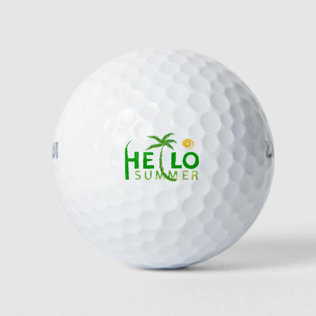 Balles De Golf Bonjour été (Devant)