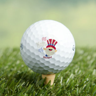 Balles De Golf Bonjour Gnome Rouge Blanc & Bleu - Callaway Supers