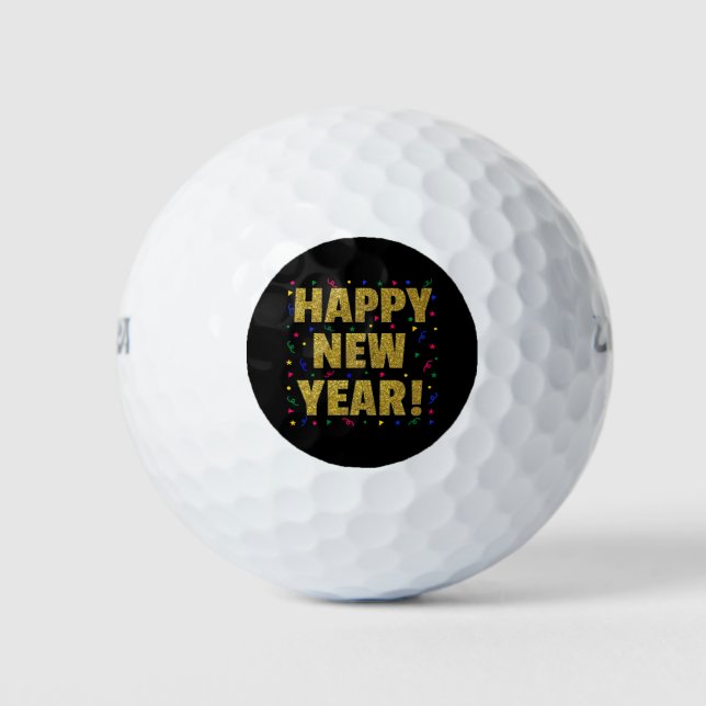Balles De Golf Bonne année (Devant)