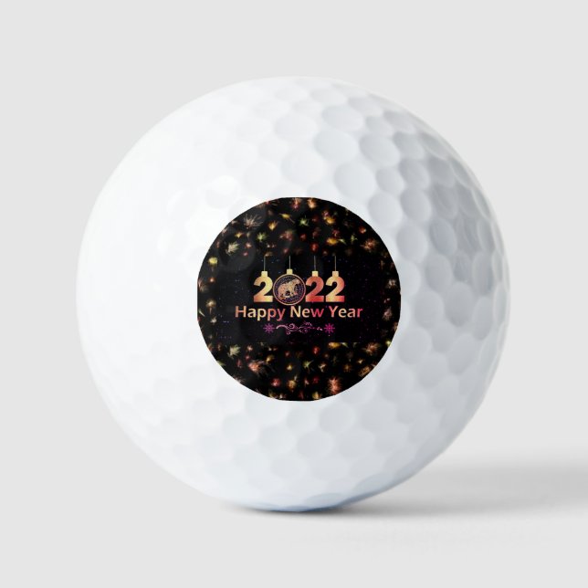 Balles De Golf Bonne année 2022 (Recto)