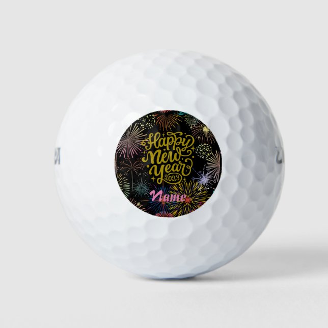Balles De Golf Bonne année 2023 Thunder_Cove (Devant)